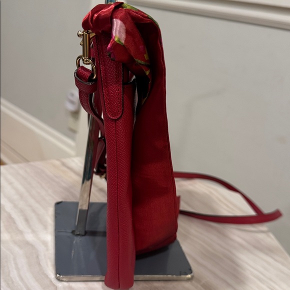 Coach Bag Kitt Messenger Red Leather Crossbody - Picture 7 of 17